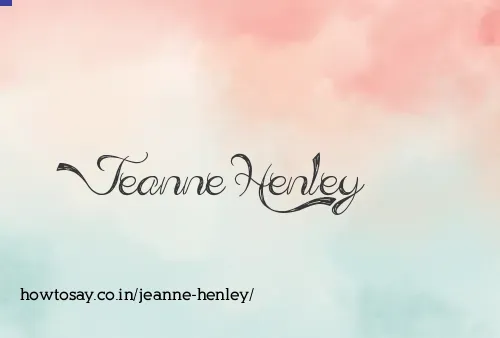 Jeanne Henley