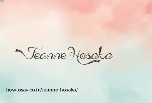 Jeanne Hosaka