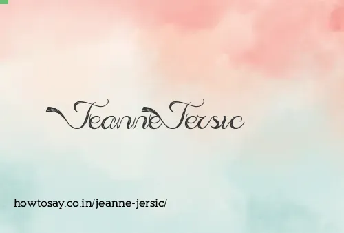 Jeanne Jersic