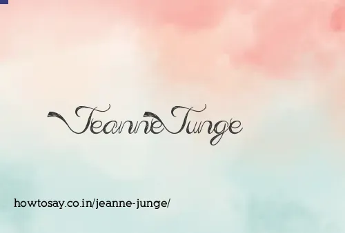 Jeanne Junge