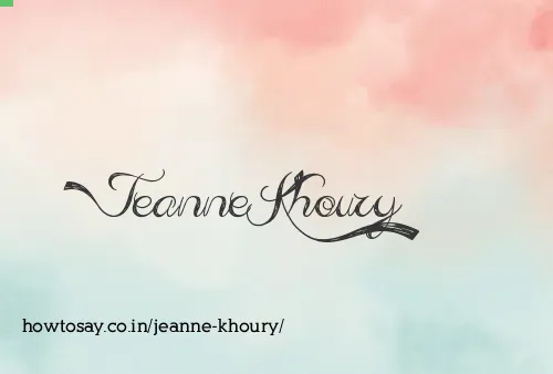Jeanne Khoury