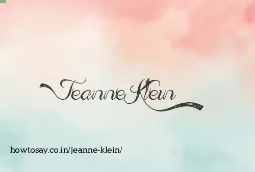 Jeanne Klein