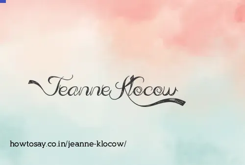 Jeanne Klocow