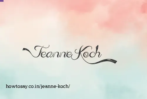 Jeanne Koch