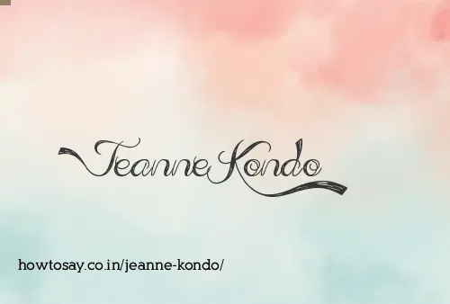 Jeanne Kondo