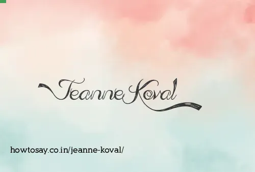 Jeanne Koval