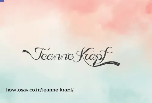 Jeanne Krapf