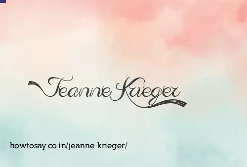 Jeanne Krieger
