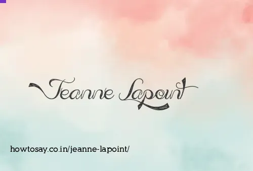 Jeanne Lapoint