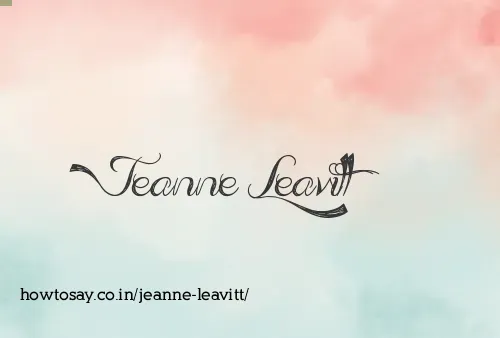 Jeanne Leavitt