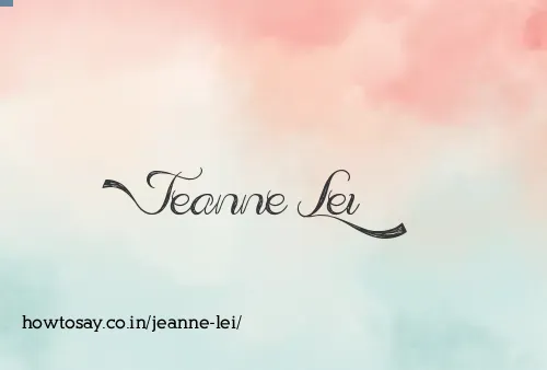 Jeanne Lei