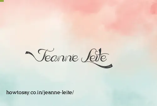 Jeanne Leite