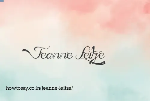 Jeanne Leitze