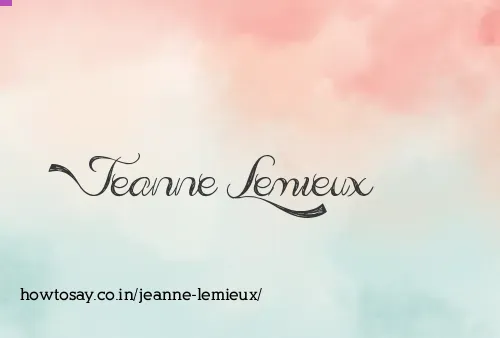Jeanne Lemieux