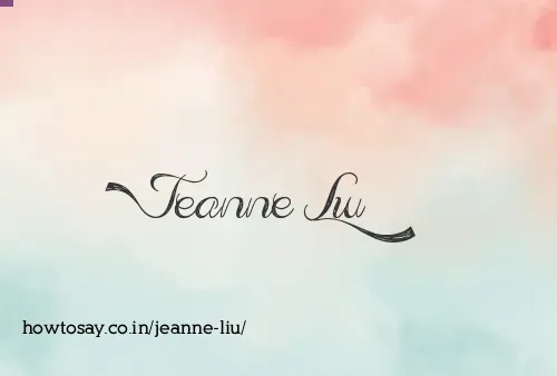 Jeanne Liu