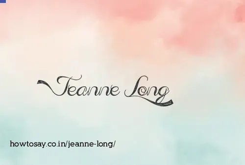 Jeanne Long