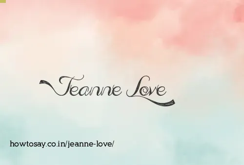 Jeanne Love