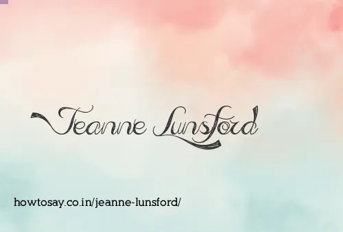 Jeanne Lunsford
