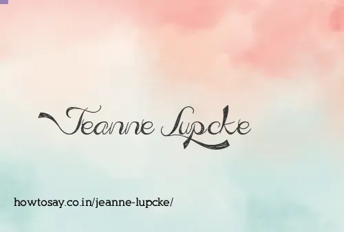 Jeanne Lupcke