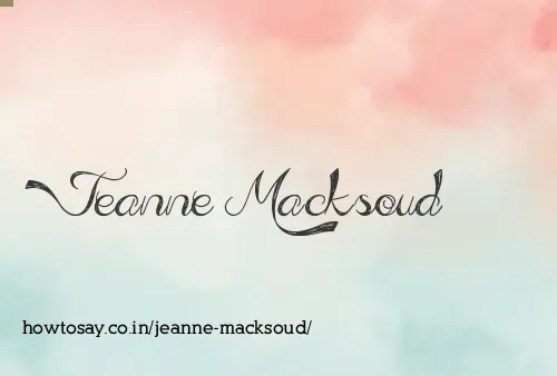 Jeanne Macksoud