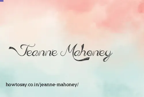 Jeanne Mahoney