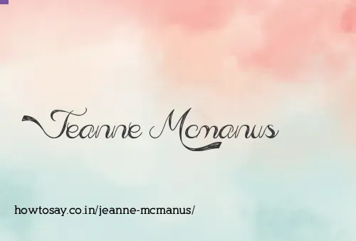 Jeanne Mcmanus