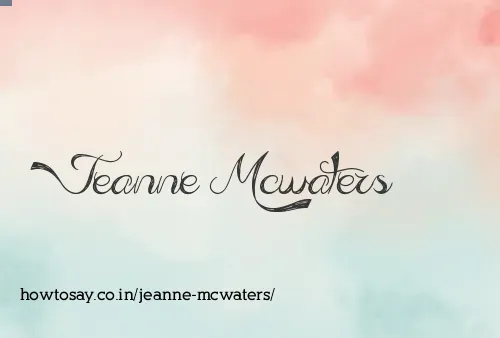 Jeanne Mcwaters