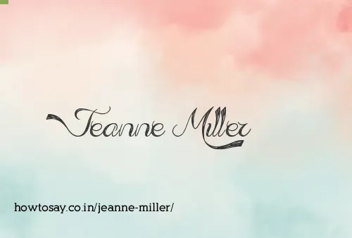 Jeanne Miller