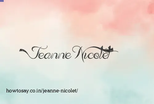 Jeanne Nicolet