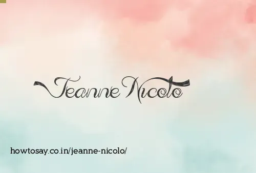 Jeanne Nicolo