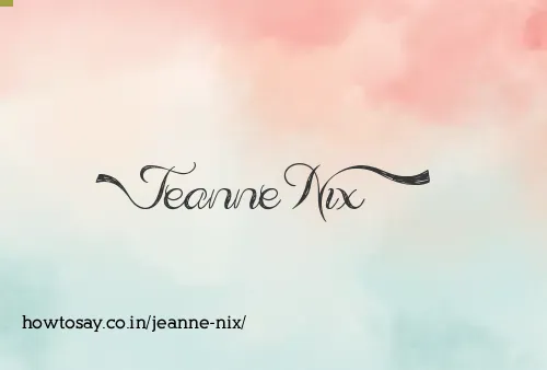 Jeanne Nix