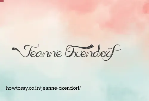 Jeanne Oxendorf