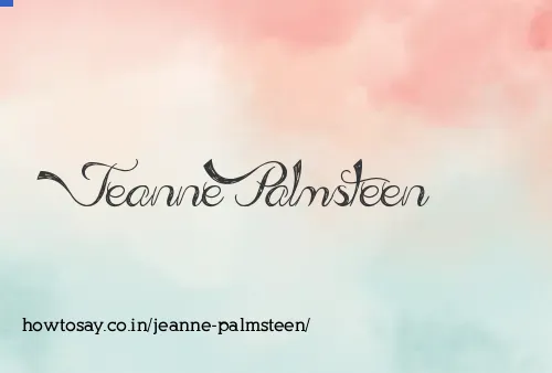 Jeanne Palmsteen