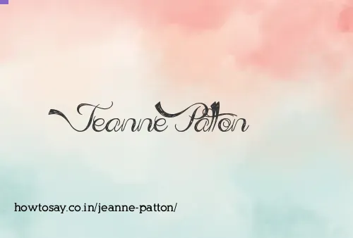 Jeanne Patton