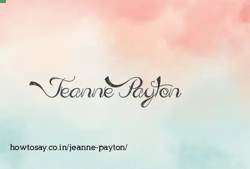 Jeanne Payton