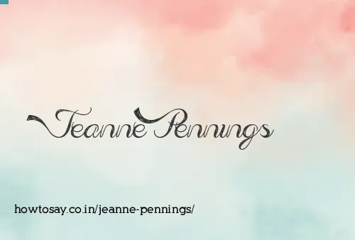 Jeanne Pennings