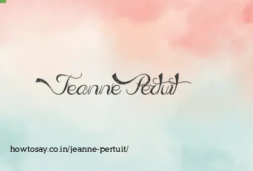 Jeanne Pertuit