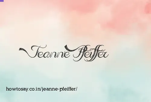 Jeanne Pfeiffer