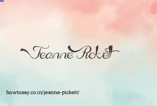 Jeanne Pickett