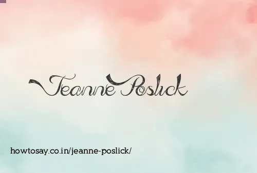 Jeanne Poslick