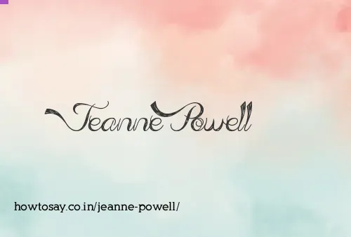 Jeanne Powell