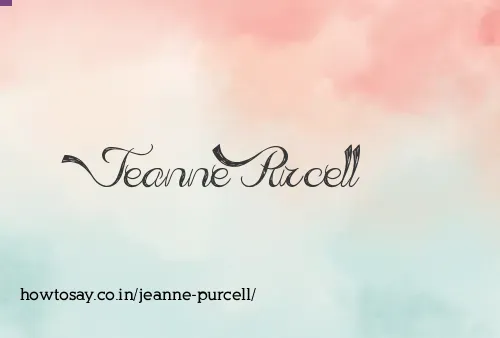 Jeanne Purcell