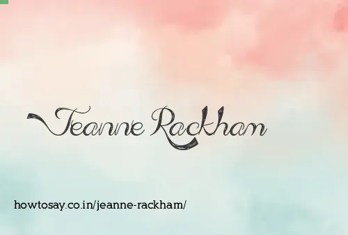 Jeanne Rackham