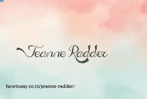 Jeanne Radder