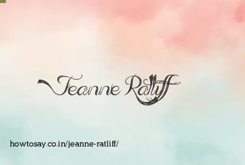 Jeanne Ratliff