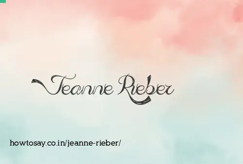 Jeanne Rieber