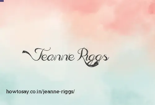 Jeanne Riggs