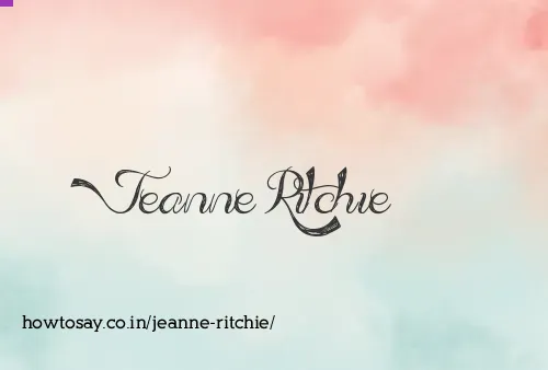 Jeanne Ritchie
