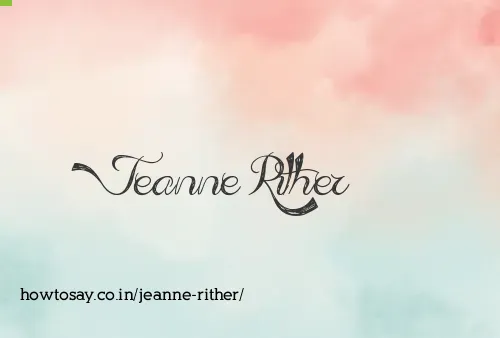 Jeanne Rither