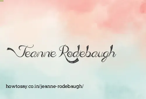 Jeanne Rodebaugh